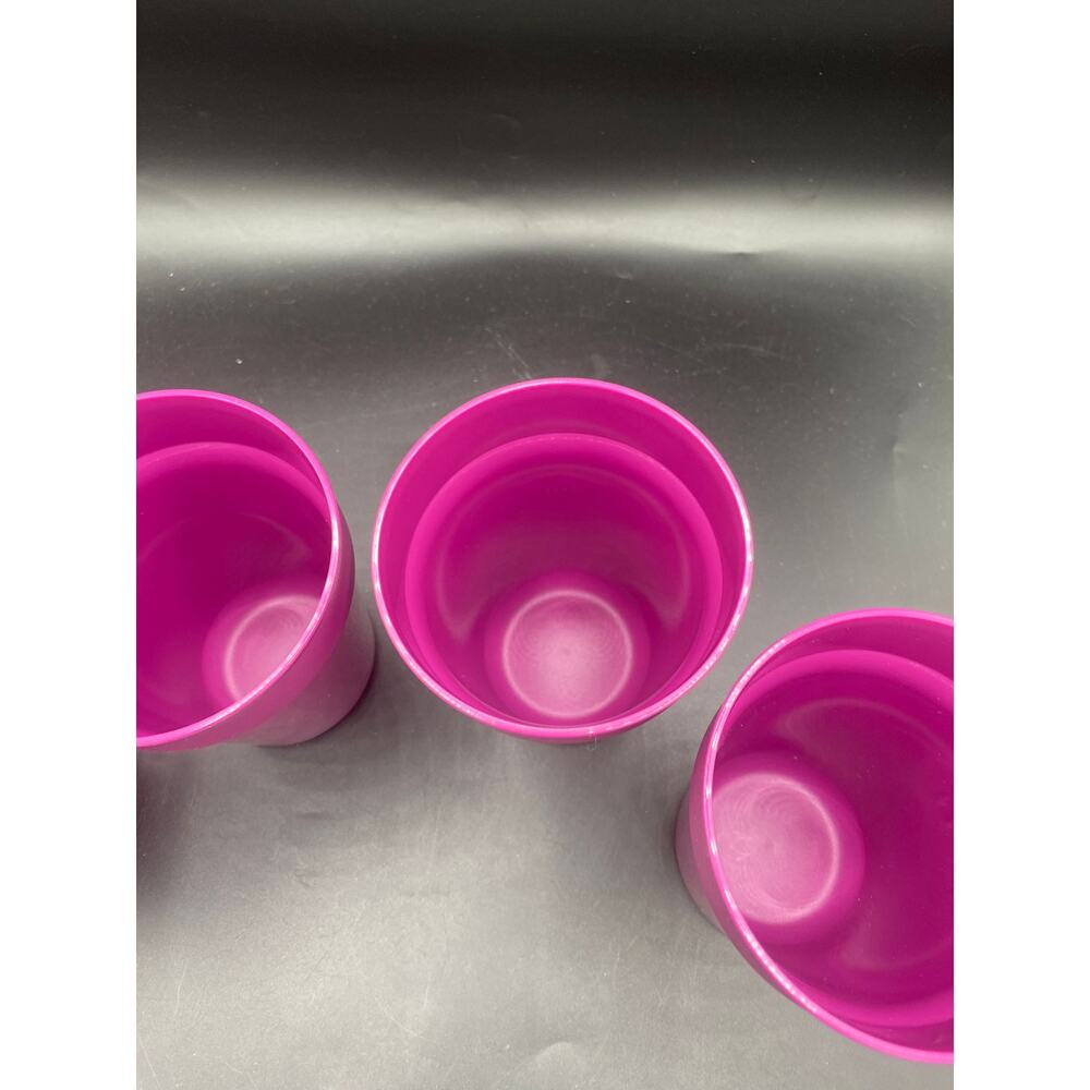 Tupperware Aloha Home Stackable 16oz / 470ml Tumbler Set of 4 Purple Apricot New - Picture 2 of 3